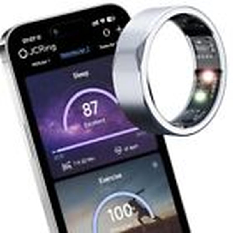 Jcring Smart Ring Fitness Tracker, Sleep Tracking Wearable, Accurate 10