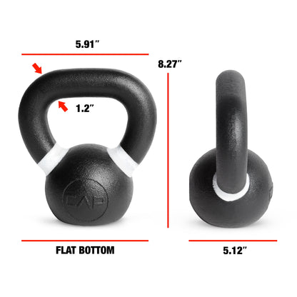 CAP Barbell Cast Iron Competition Weight Kettlebell, 9Lbs